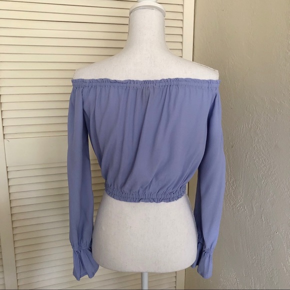 Forever 21 Off-the-Shoulder Crop Top - Picture 2 of 3